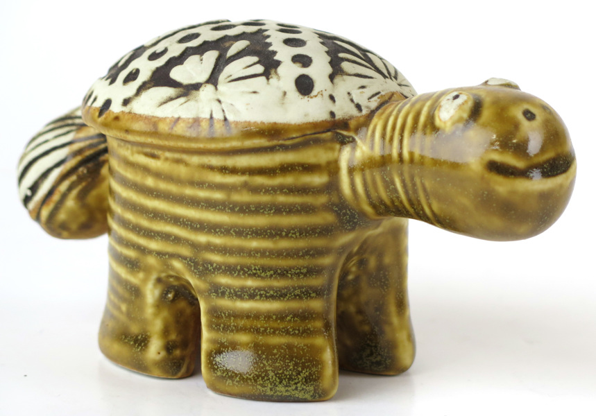 Larson, Lisa för Gustavsberg Studio, figurin, delvis glaserat stengods, "Sköldpadda" _10197a_8d92e889c59b709_lg.jpeg
