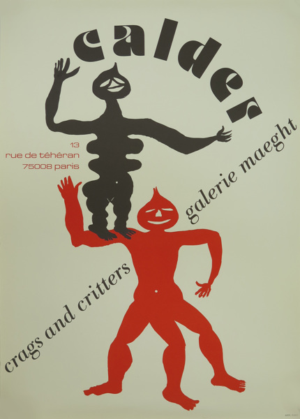 Calder, Alexander, litograferad poster, "Crags and Critters Dance", Galerie Maeght Paris 1975,_10326a_lg.jpeg