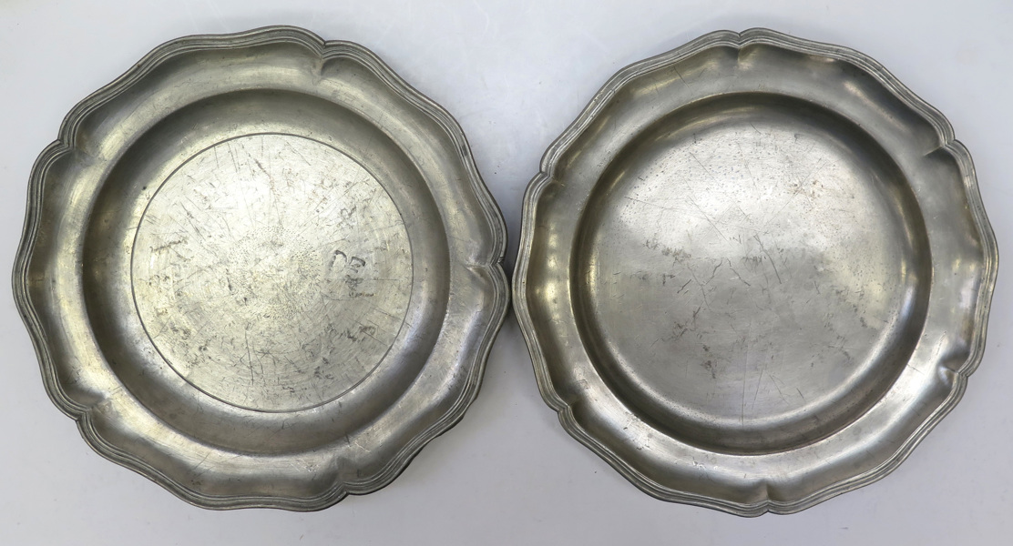 Fat, 2 st, tenn, Frankrike 17-1800-tal, profilerad brätte med dubbla förstärkningsräfflor, _10690a_lg.jpeg