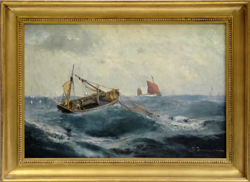 Swensson, Christian Frederik, olja, fiskebåtar till havs,_10782a_lg.jpeg