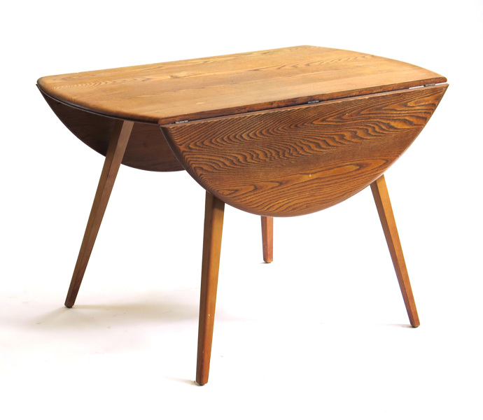 Okänd dansk designer, 1950-60-tal, matbord med klaffar, alm och bok,_10818a_8d936f4e6fb237a_lg.jpeg