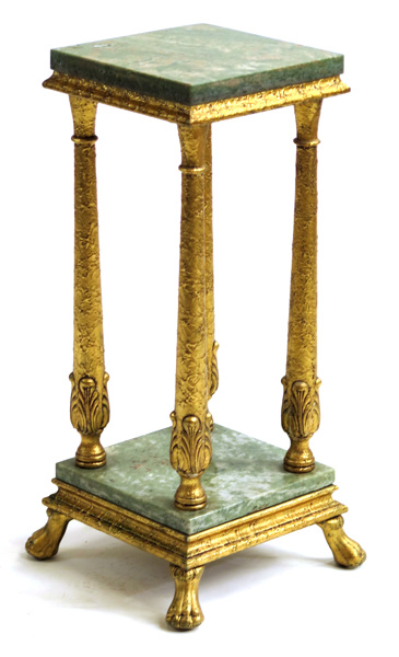 Piedestal, bronserat trä och stuck med dubbla skivor i Kolmårdsmarmor,_10826a_8d93702758c2c11_lg.jpeg