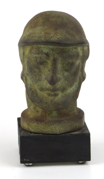 Johansson, Ivar, skulptur, patinerad brons på svärtad träsockel, "Grekisk krigare",_11289a_8d94aa8d66f1ff3_lg.jpeg