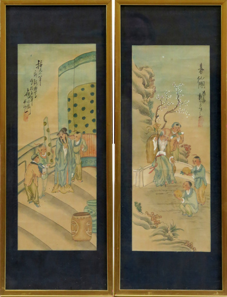 Okänd kinesisk konstnär, Qing/republik, 1900-talets 1 hälft, gouacher, 1 par, _11314a_lg.jpeg