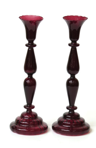 Vaser, 1 par, tunnväggigt, violett glas, _11387a_lg.jpeg