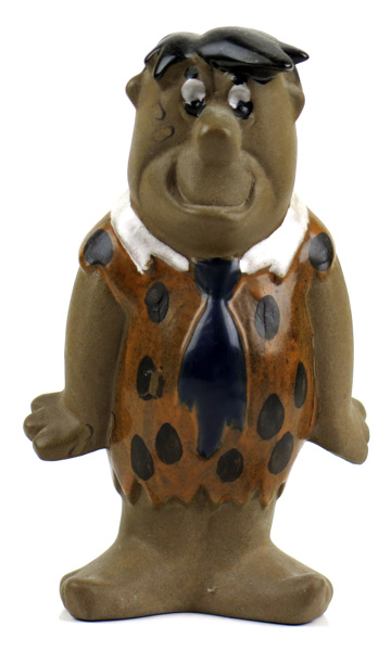 Clough, Dorothy för Gefle/Uppsala Ekeby, figurin, delvis glaserat lergods, "Fred Flinta", _11618a_lg.jpeg