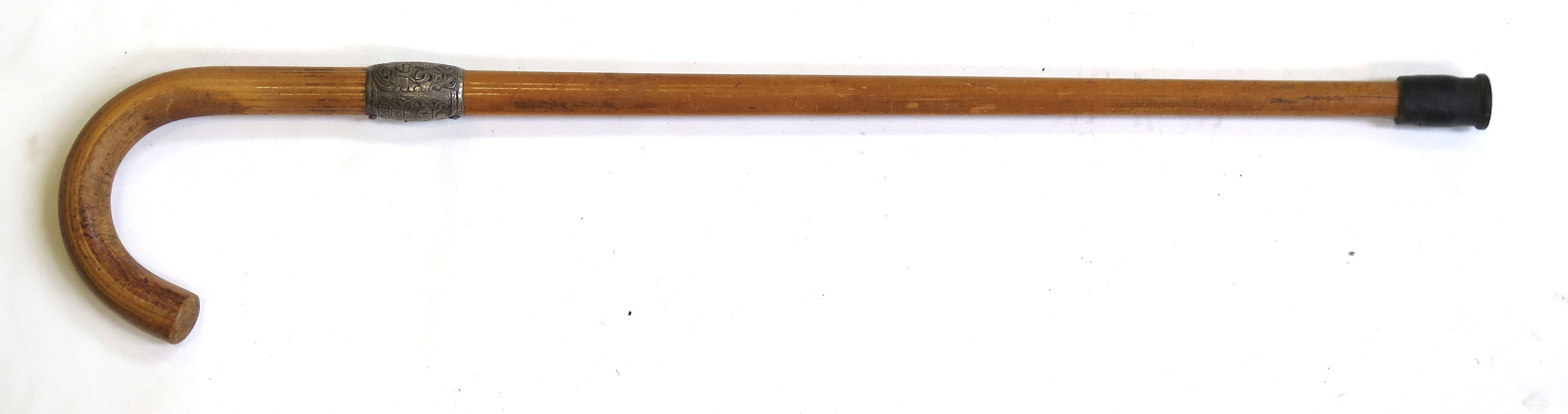 Käpp, bambu med silverbeslag, dekor av runor mm efter original på Jellingestenen,_12261a_lg.jpeg