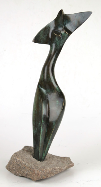 Wysocki, Stanislaw (Stan Wys), skulptur, patinerad brons på (senare?) granitsockel, stående kvinnogestalt,  _12343a_8d967a9827d502c_lg.jpeg