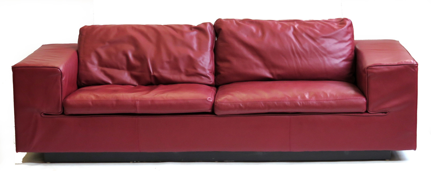 Okänd designer för Svenska Hem, soffa, röd läderklädsel, _12409a_lg.jpeg