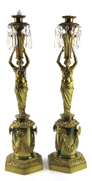 Ljusstakar, 1 par, förgylld brons, antagligen Frankrike, Napoleon III, 1800-talets 2 hälft, _12733a_8d972be2f0e4589_lg.jpeg