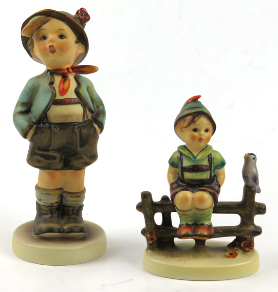 Hummel, Maria för Wilhelm Goebel, figuriner, 2 st, bemålat flintgods, _12947a_lg.jpeg