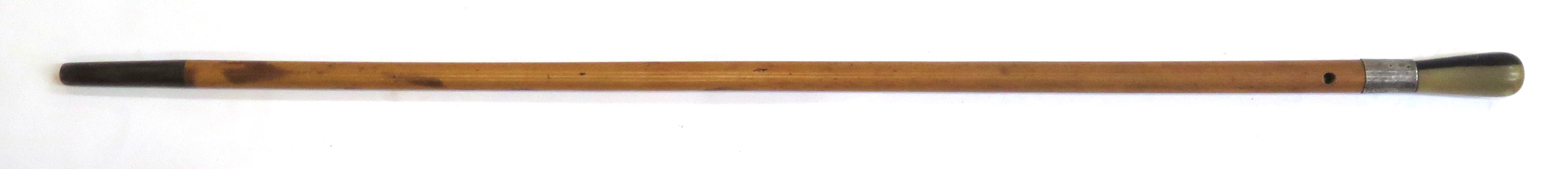 Käpp, bambu och horn med silverbeslag, 1900-talets 1 hälft, _13003a_lg.jpeg
