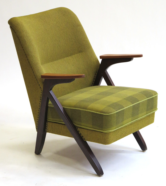 Okänd designer i Bengt Rudas art, 1950-60-tal, fåtölj, bonad bok med grön textilklädsel,_13365a_8d97e83483d4935_lg.jpeg