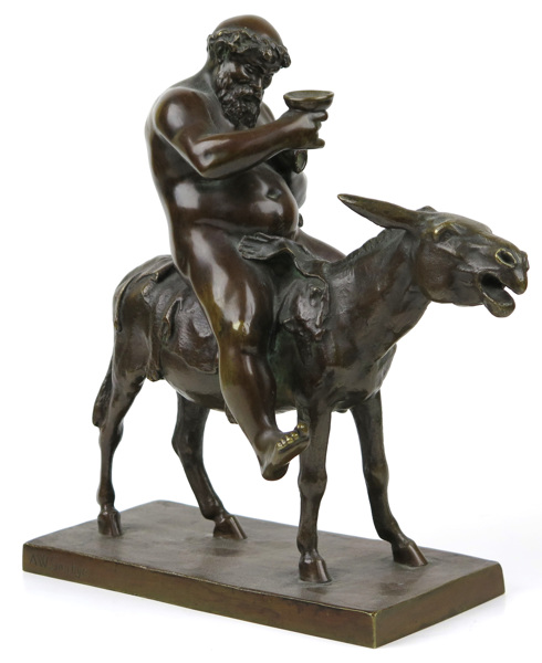Saabye, August Wilhelm, skulptur, patinerad brons, Silenus på åsna, _13617a_8d993083793bd54_lg.jpeg