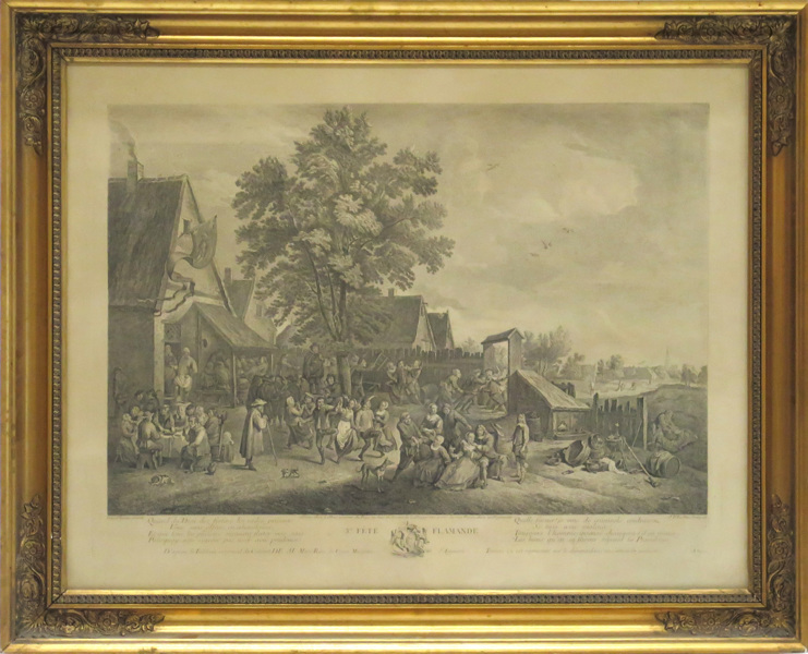 Le Bas, Jacques Phillippe efter Teniers, David, kopparstick "3ème Fête Flamande" 1751, _16153a_8d9e01b26a100b0_lg.jpeg
