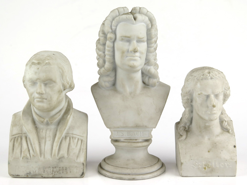 Byster, 3 st, parian, Friedrich von Schiller, Johann Sebastian Bach och Dr Martin Luther, _16357a_8d9e18485c6f216_lg.jpeg