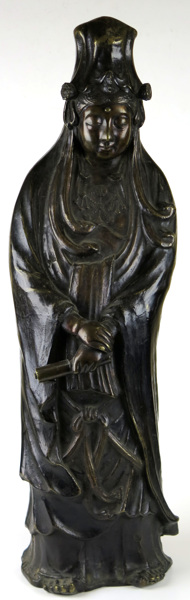 Skulptur, brons, så kallad Guanyin, Kina, Qing, 16-1700-tal, _16433a_lg.jpeg