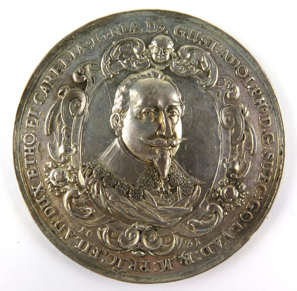 Medalj, silver, protestanternas religionsfrihet, slagen i Dresden 1632, _16494a_8d9eb32f5111c35_lg.jpeg