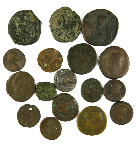 Parti antika bronsmynt, 16 st, Rom, Grekland och Bysans, _16650a_8d9f09f23ab8dca_lg.jpeg