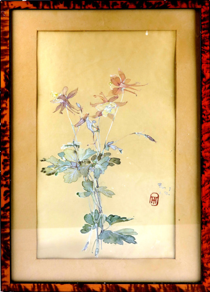 Okänd japansk (?) konstnär, akvarell med täckvitt, blomster, _16769a_lg.jpeg