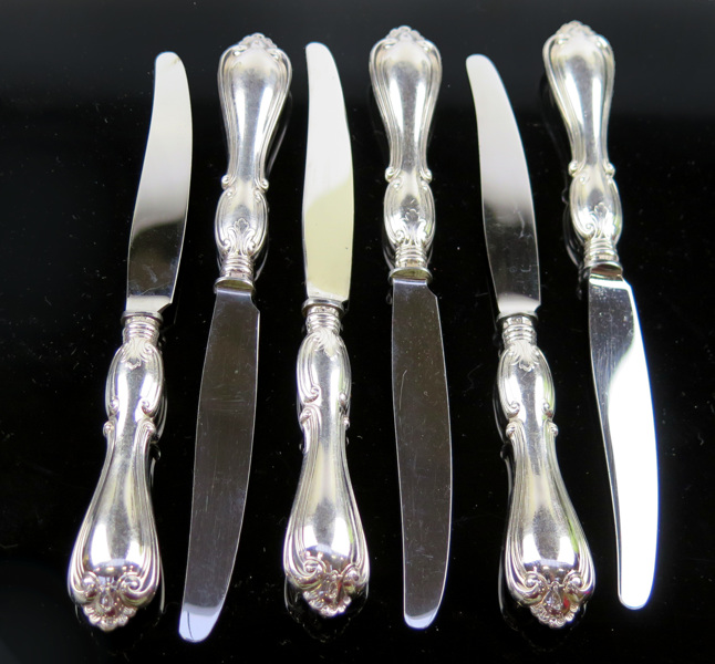 Förrättsknivar, 6 st, silver med stålblad, modell Olga, _16786a_8d9f2f02b1ff8d8_lg.jpeg