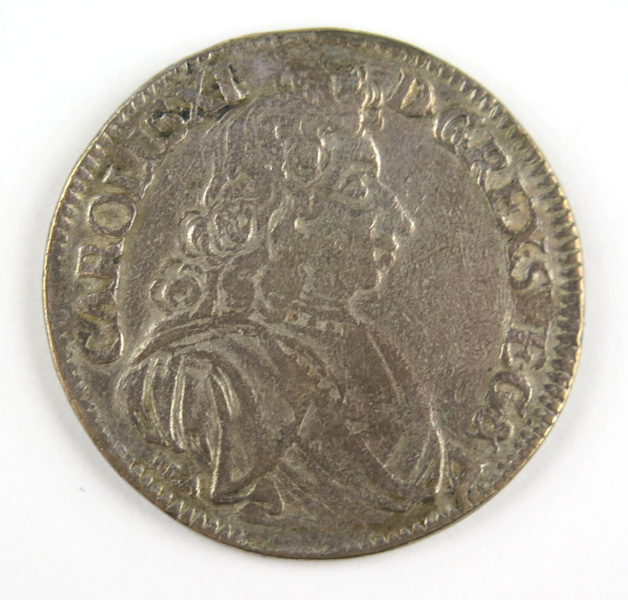 Silvermynt, så kallat besittningsmynt, 2/3 Thaler, Karl XI, Pommern 1690, _16862a_8d9f55697681587_lg.jpeg
