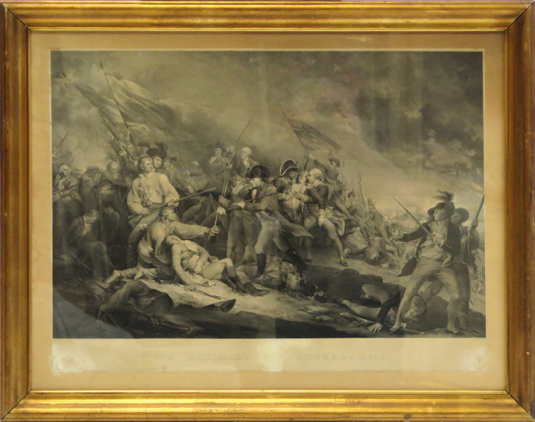 Nordheim, Johann Georg efter Trumbull, Georges, kopparsticke, "Die Schlacht von Bunker-Hill", 1800-talets mitt, _16939a_lg.jpeg