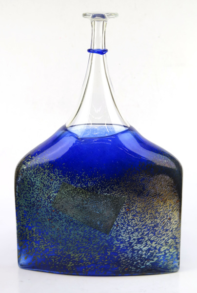 Vallien, Bertil för Kosta Boda Artist Collection, vas/flaska, blåtonat glas, Satellite, _17150a_8d9fcfe2337addb_lg.jpeg