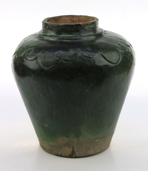 RUrna, delvis grönglaserat lergods, Kina (?), 1800-tal, _17471a_8da08e8f66f03fb_lg.jpeg