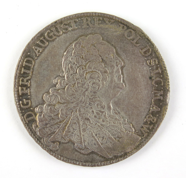 Mynt, 1 Thaler 1763 Friedrich August II(1733-1763) Kurfurstendömet Sachsen, _17611a_8da0be5aa0798b2_lg.jpeg