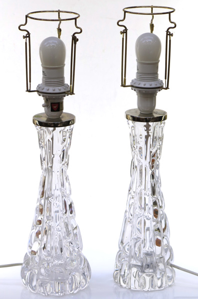 Fagerlund, Carl för Orrefors, bordslampor, 1 par, glas med metallmontage, modell RD 1477, _17991a_8da1716ed482f77_lg.jpeg