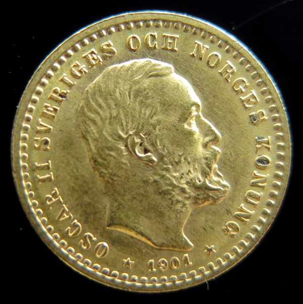 Guldmynt, 5 kr Oskar II 1901, vikt 2,24 gr 900/1000 guld, _18068a_8da189b26f495b9_lg.jpeg
