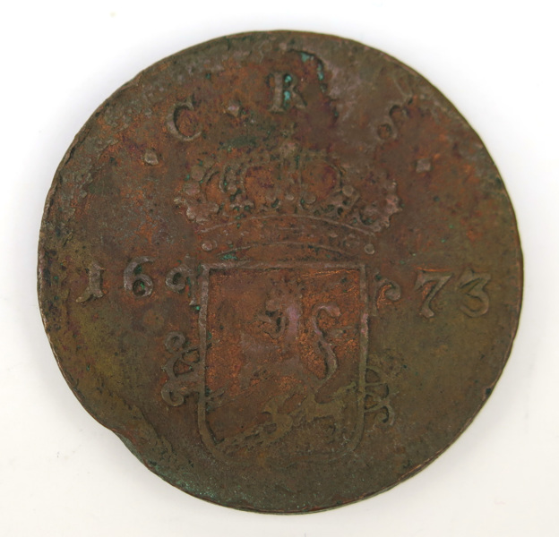 Kopparmynt, 1 Öre Silvermynt, Karl XI 1673, _18229a_lg.jpeg