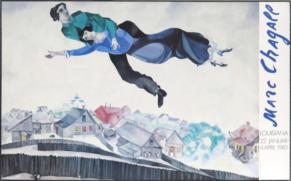 Chagall, Marc, utställningsaffisch, offset, Louisiana 1982, _18586a_8da2371e88251b7_lg.jpeg