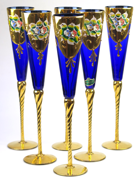 Champagneglas, 6 st, koboltglas, förgylld och polykrom emaljdekor, _18655a_8da23b3a52d7dd5_lg.jpeg