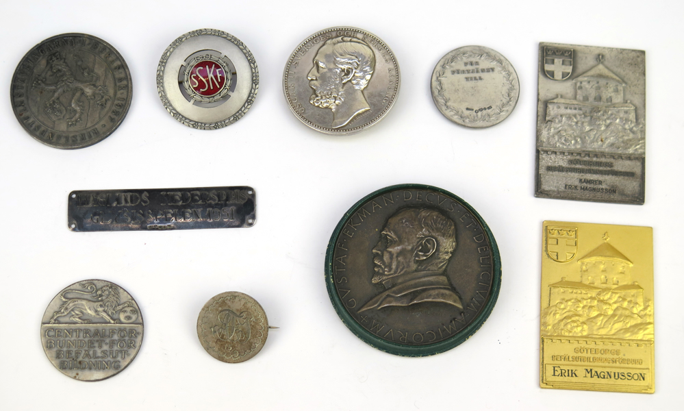 Parti medaljer mm, silver, total vikt 320 gram, _18857a_lg.jpeg