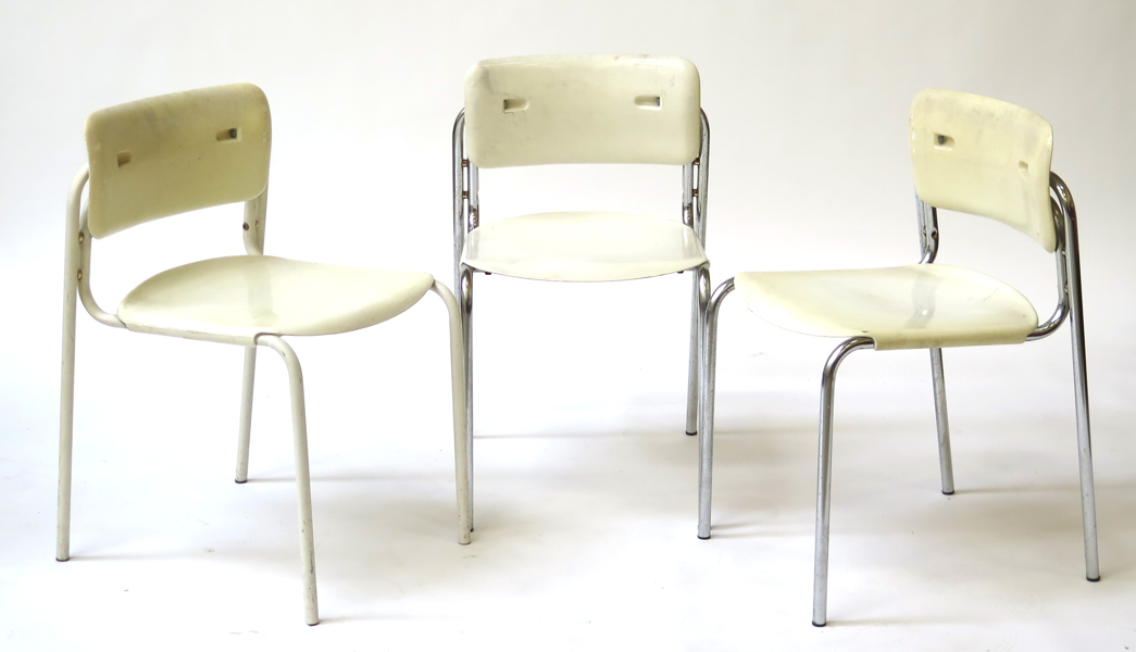 Gammelgaard, Niels/Box 25 Arkitekter för IKEA, stolar, 3 st, krom/lackerad metall och plast, "Folke", _19001a_8da3a68ff73ec6e_lg.jpeg