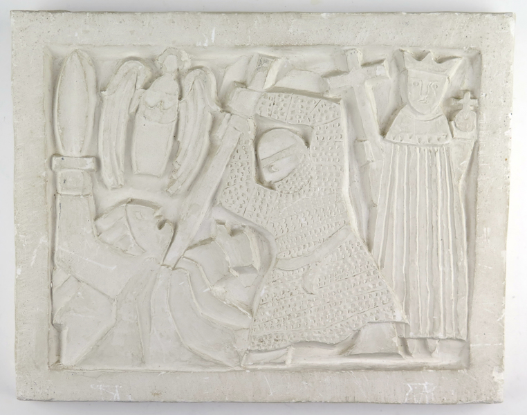 Fries, Bertil, relief, gips, möjligen motiv av Sankt Thomas a Beckets dråp, _19220a_8da3d92ea7c341c_lg.jpeg