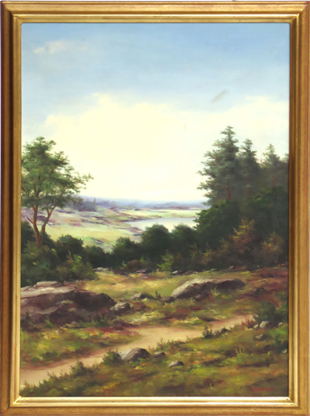 Persson, Bror Edvin, olja, skogslandskap med sjö_19267a_lg.jpeg