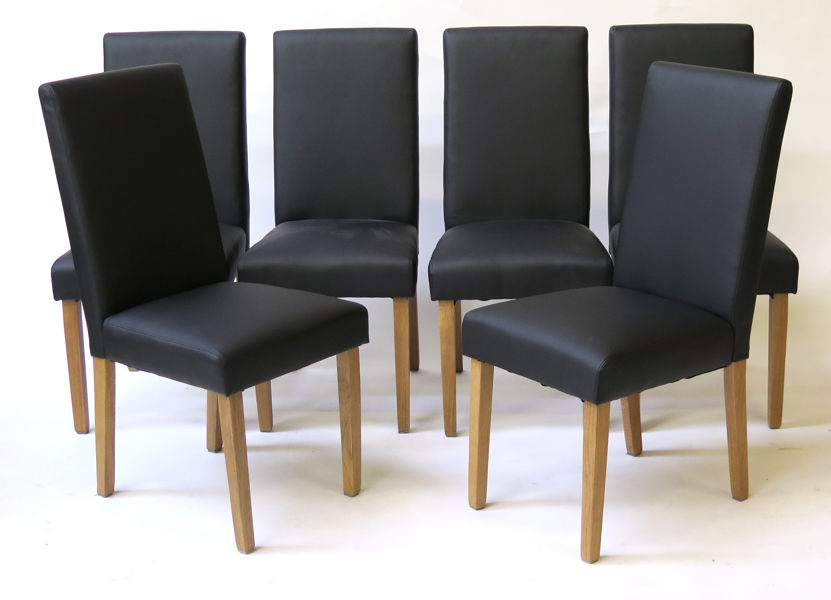 Okänd designer för MIO, stolar, 6 st, ek med konstläder, Ingarö, _19328b_8da3e66ae865baa_lg.jpeg