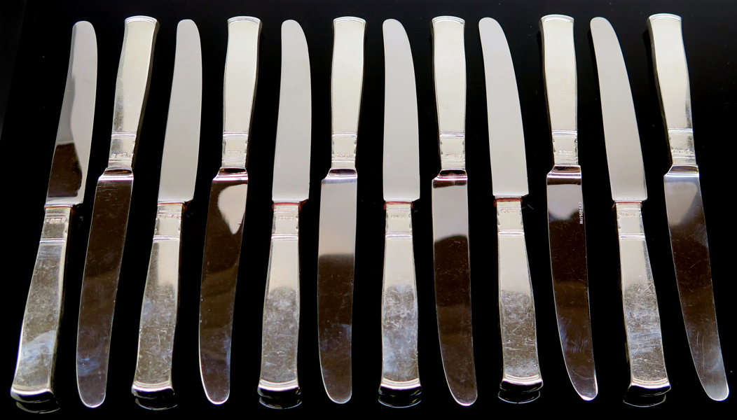 Bordsknivar, 12 st, silver med rostfria blad, Rosenholm, _19788a_8da51e10c2b454c_lg.jpeg