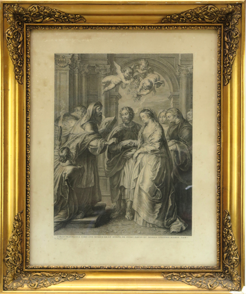Bolswert, Schelte Adamszoon, efter Rubens, Sir Peter Paul, kopparstick, "Virgo desponsata...." cirka 1660-70,  _19904a_8da52cd6f366033_lg.jpeg