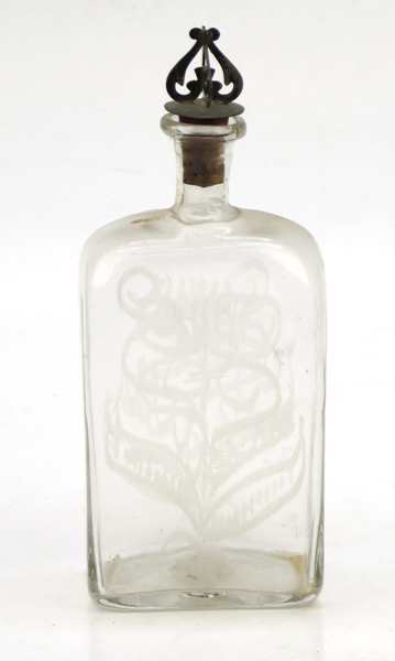 Flaska, glas, möjligen Cedersbergs Glasbruk, 17-1800-tal, _20478a_lg.jpeg