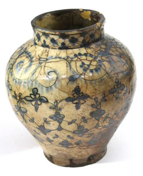 Urna, glaserat lergods, antagligen Safavid, Persein 16-1700-tal, _20609a_8da6b262814d5f9_lg.jpeg
