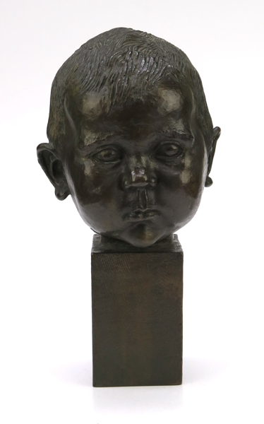 Engström, Torolf, skulptur, brons, flickhuvud - porträtt av Ann Charlott Boon, _20616a_8da6bccc8cece06_lg.jpeg