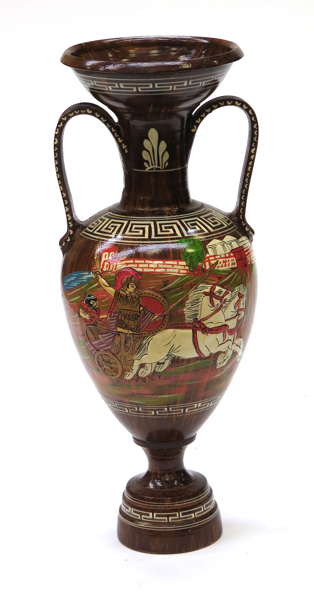 Golvvas, bemålad keramik, amforaformad med dubbla hänklar, antagligen Grekland, modern tillverkning, _20913a_lg.jpeg