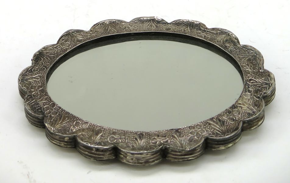 Spegel, 900/1000 silver, så kallad bröllopsspegel, Turkiet, 1900-tal, blomformad, _20940a_8da6fde9536571c_lg.jpeg