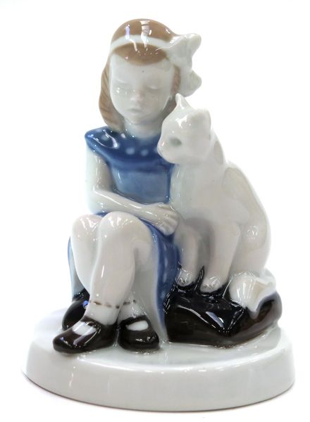 Weiss, Claire för Rosenthal, figurin, porslin, flicka med katt, modellnummer 1306, design 1934, polykrom underglasyrdekor,_2108a_8d849eb04d605ad_lg.jpeg