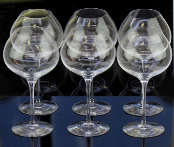 Lagerbielke, Erika för Orrefors, vinglas, 6 st, kristall, "Difference Mature", design 2002, _21541a_8da84363925a624_lg.jpeg