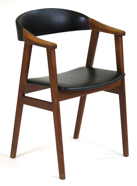 Okänd designer i Kai Kristiansens art, stol, teak med svart konstläderklädsel_22255a_8da971e0ff33a50_lg.jpeg